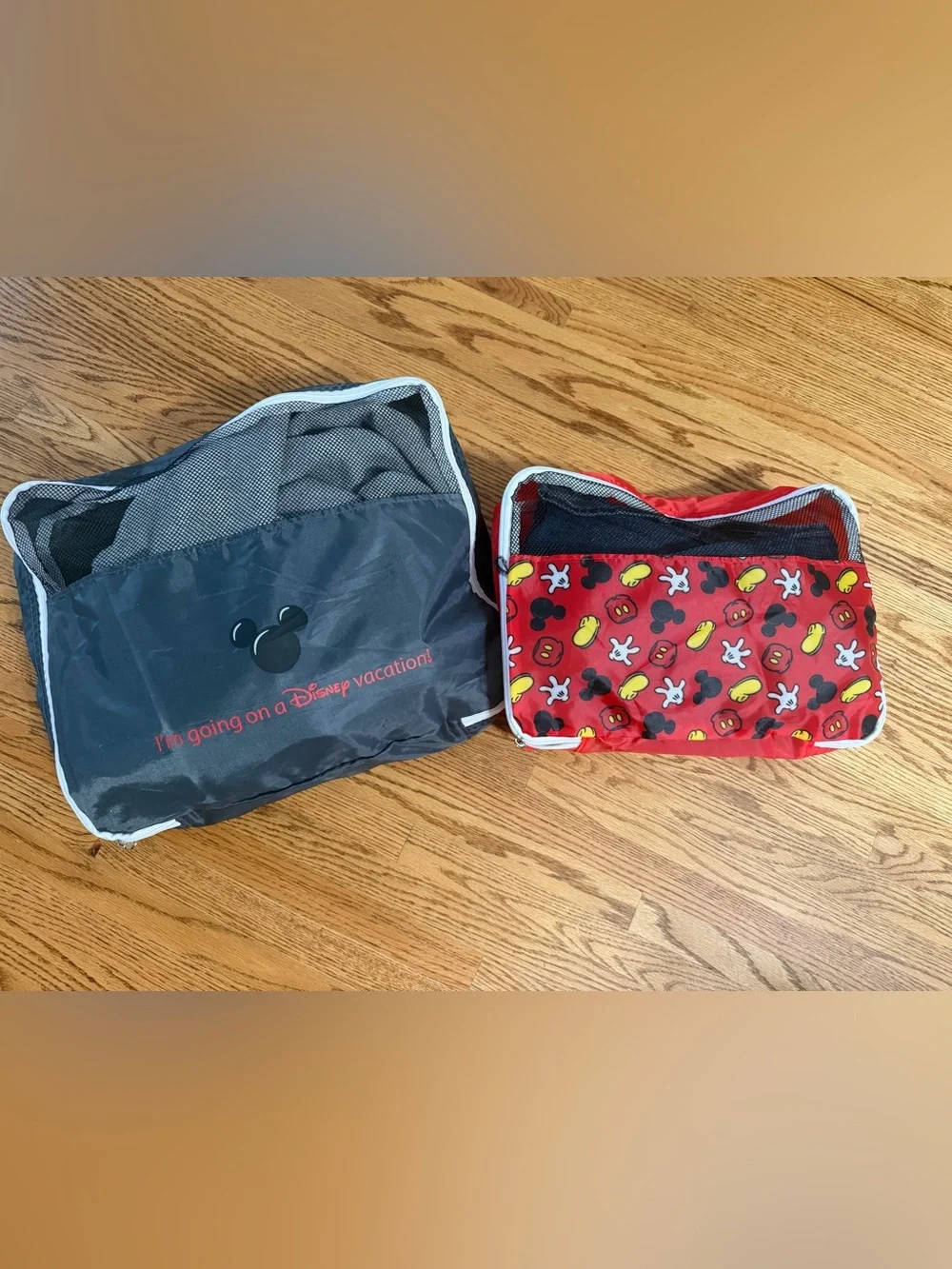 Disney Destinations Kids Packing Cube Set in Red, Black and White